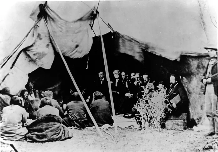 Framed Print : Native American Indian Meeting Framed Print : Native American Indian Meeting