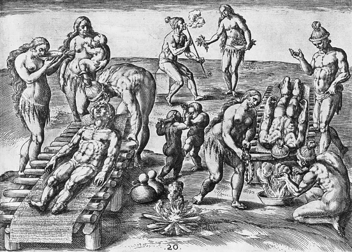Framed Print : Native American Medicine, 1560s Framed Print : Native American Medicine, 1560s