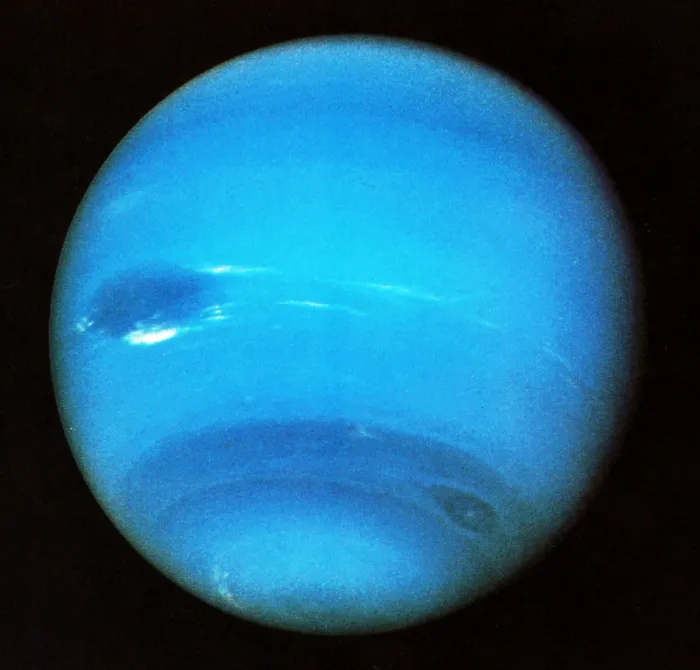Framed Print : Neptune photographed by the Voyager 2 probe in 1989, with the 'Great Dark Spot' Framed Print : Neptune photographed by the Voyager 2 probe in 1989, with the 'Great Dark Spot'
