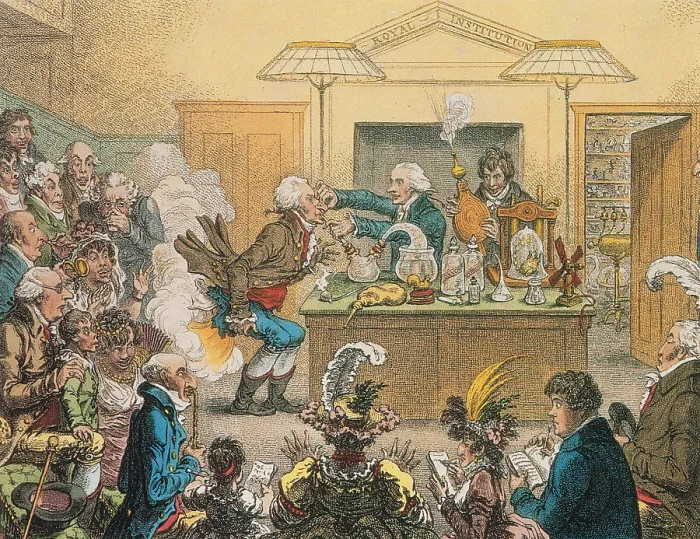 Framed Print : New Discoveries in Pneumaticks, 1802