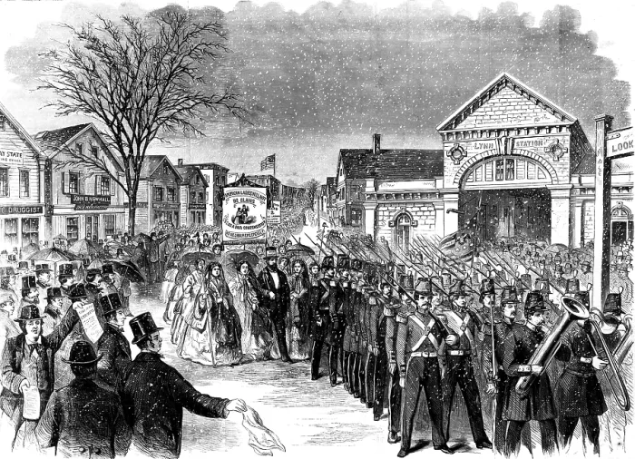 Framed Print : New England Shoemaker's Strike, 1860 Framed Print : New England Shoemaker's Strike, 1860