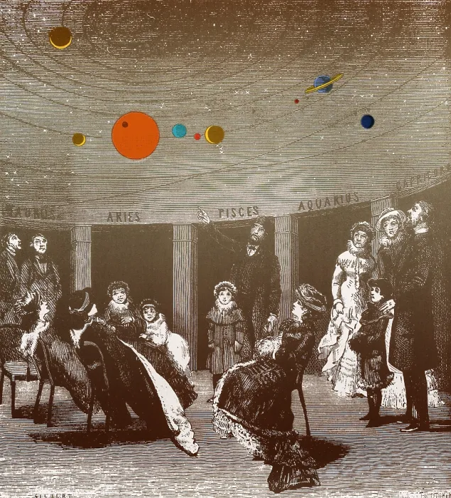 Framed Print : The new planetarium in Paris, 1880 Framed Print : The new planetarium in Paris, 1880