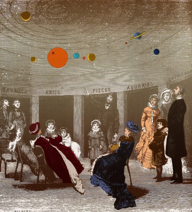 Framed Print : The new planetarium in Paris, 1880 Framed Print : The new planetarium in Paris, 1880