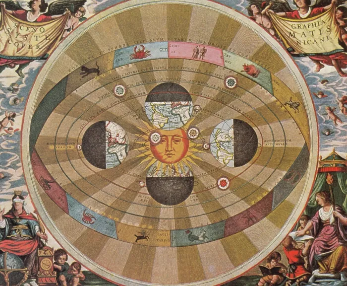 Framed Print : Nicolaus Copernicus World System, 17th Century Framed Print : Nicolaus Copernicus World System, 17th Century