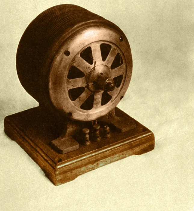 Framed Print : Nikola Tesla, Induction Motor