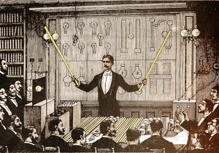 Framed Print : Nikola Tesla, Serbian-American Inventor Framed Print : Nikola Tesla, Serbian-American Inventor