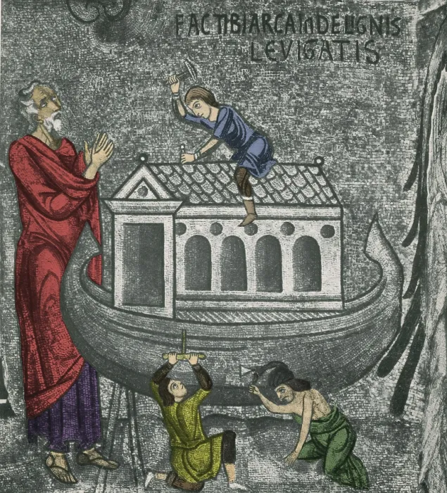 Framed Print : Noah Building The Ark
