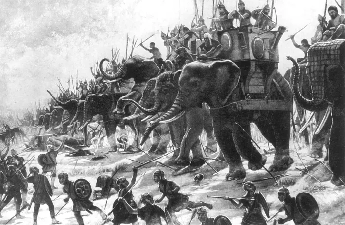 Framed Print : North Africa, Battle of Zama, 202 BC Framed Print : North Africa, Battle of Zama, 202 BC