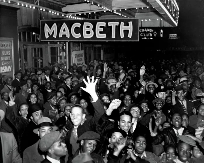 Framed Print : NYC, Lafayette Theatre, Opening of Macbeth, 1936