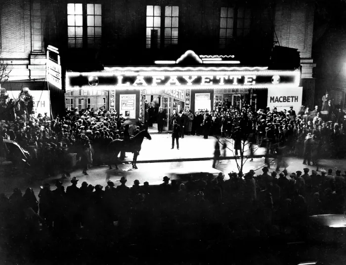 Framed Print : NYC, Lafayette Theatre, Opening of Macbeth, 1936