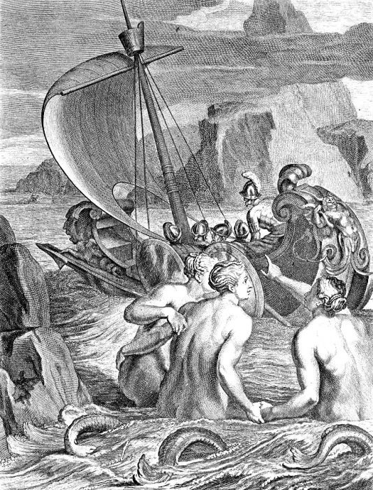 Framed Print : Odysseus Escapes Charms of the Sirens Framed Print : Odysseus Escapes Charms of the Sirens