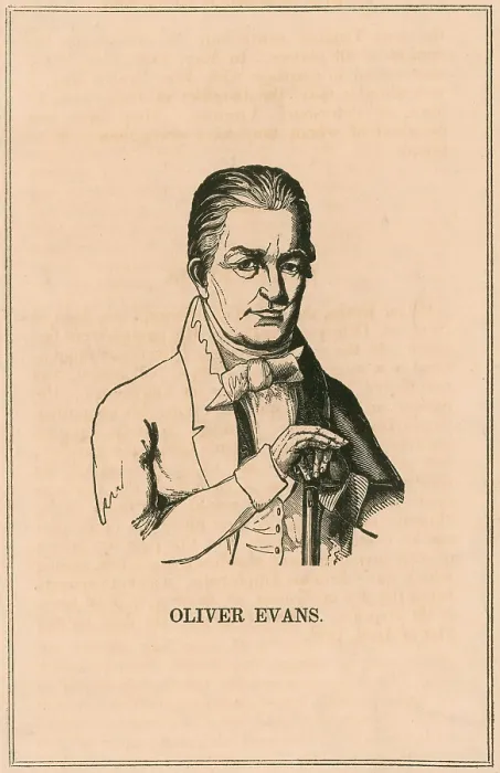 Framed Print : Oliver Evans, American Inventor Framed Print : Oliver Evans, American Inventor