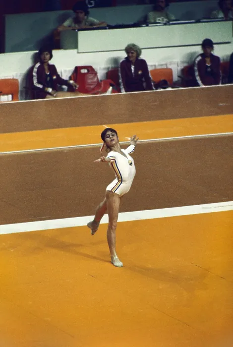 Framed Print : Olympic Gold medalist, Romanian gymnast, Nadia Comaneci
