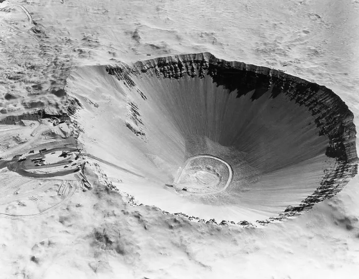 Framed Print : Operation Plowshare, Sedan Crater