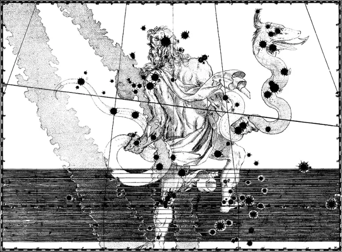 Framed Print : Ophiuchus Constellation, Bayer, 1603 Framed Print : Ophiuchus Constellation, Bayer, 1603