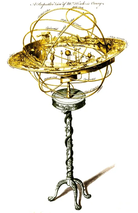 Framed Print : Orrery, Mechanical Model of Solar System Framed Print : Orrery, Mechanical Model of Solar System
