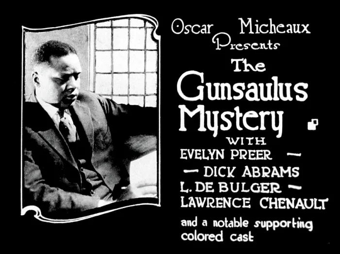 Framed Print : Oscar Micheaux, The Gunsaulus Mystery, 1921 Framed Print : Oscar Micheaux, The Gunsaulus Mystery, 1921