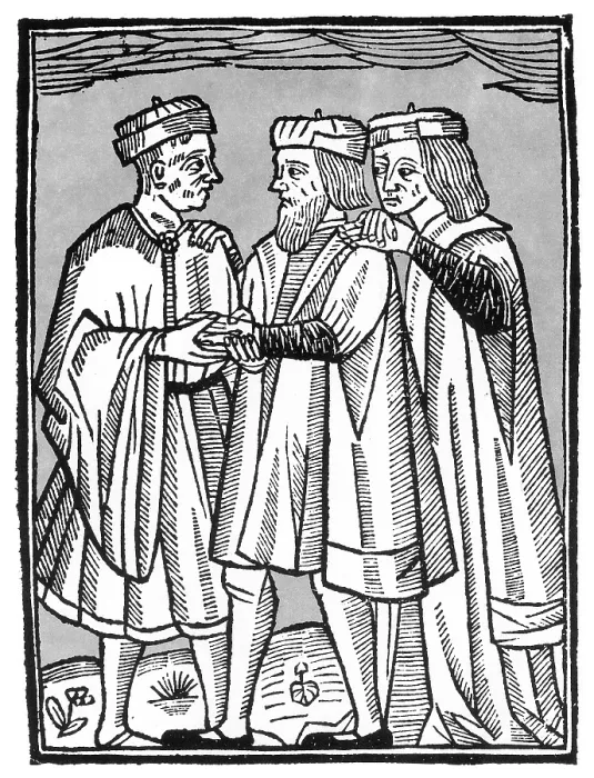 Framed Print : Palm Reading, 16th Century