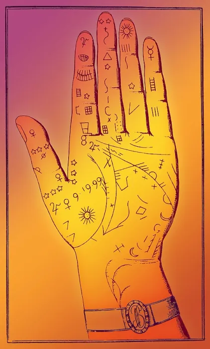 Framed Print : Palmistry, Napoleon's Palm Lines, 19th Century Framed Print : Palmistry, Napoleon's Palm Lines, 19th Century