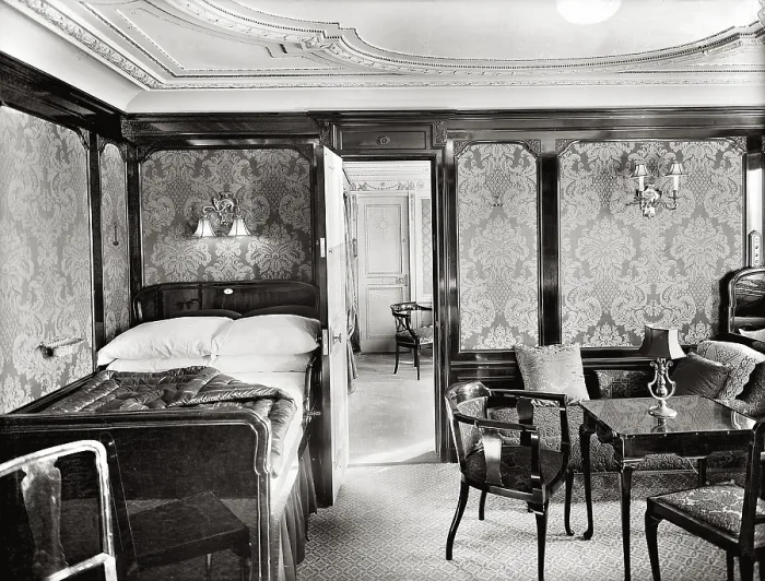 Framed Print : Parlour Suite of Titanic Ship Framed Print : Parlour Suite of Titanic Ship