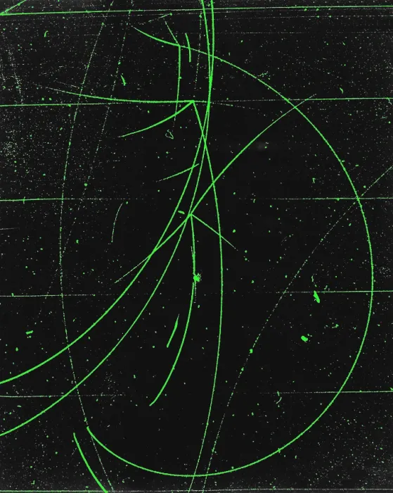 Framed Print : Particle Tracks in Cloud Chamber Framed Print : Particle Tracks in Cloud Chamber