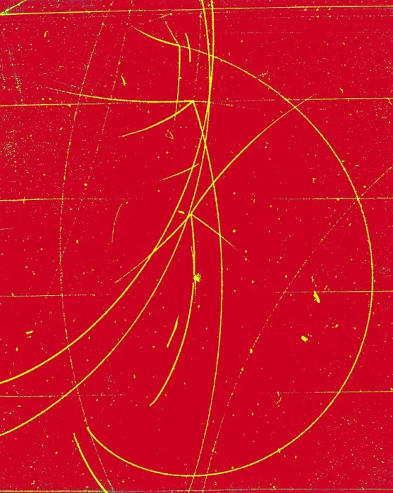 Framed Print : Particle Tracks in Cloud Chamber