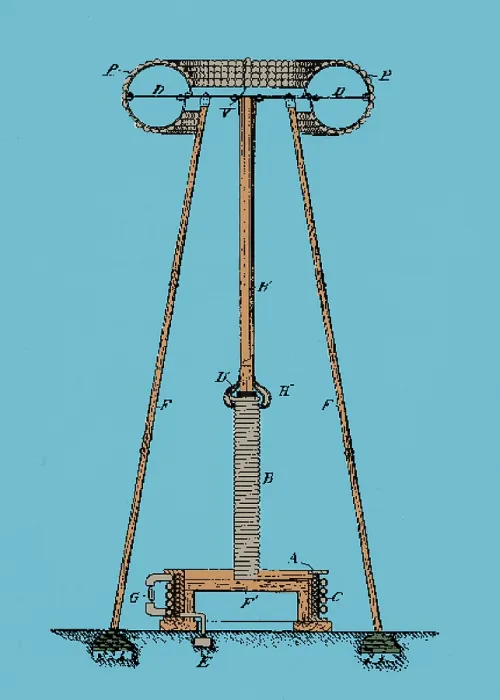 Framed Print : Patent for Tesla's Transmitter Framed Print : Patent for Tesla's Transmitter