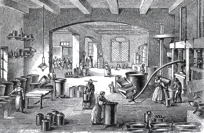 Framed Print : Perfume Factory, 19th Century