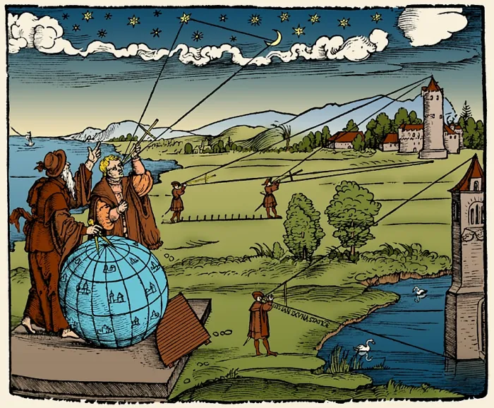 Framed Print : Petrus Apianus, Introductio Geographica, 1532
