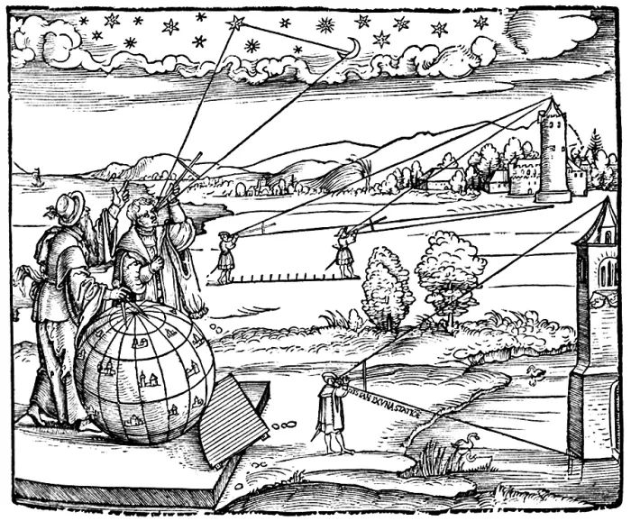 Framed Print : Petrus, Apianus, Introductio Geographica, 1532 Framed Print : Petrus, Apianus, Introductio Geographica, 1532