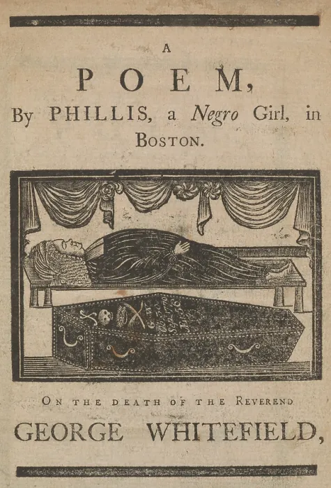 Framed Print : Phillis Wheatley Poem for George Whitefield, 1770 Framed Print : Phillis Wheatley Poem for George Whitefield, 1770