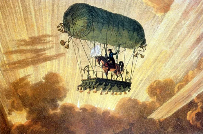 Framed Print : Pierre Testu-Brissy, French Balloonist Framed Print : Pierre Testu-Brissy, French Balloonist