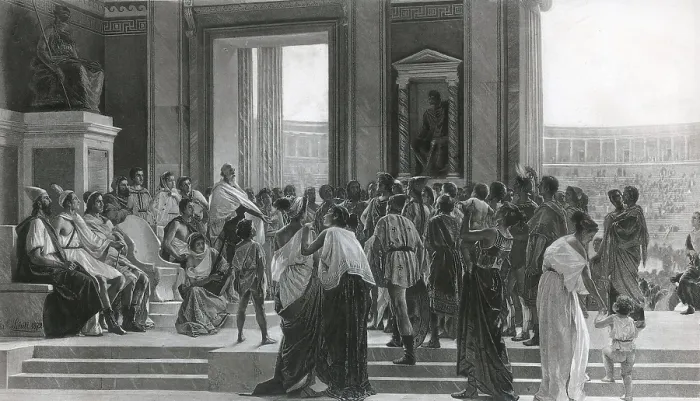 Framed Print : Pindar Reciting Victory Ode, Ancient Olympic Games Framed Print : Pindar Reciting Victory Ode, Ancient Olympic Games
