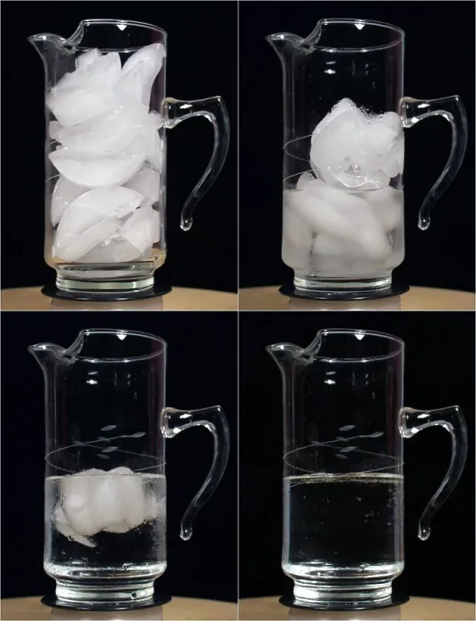Framed Print : A pitcher of ice melts over 4 hours Framed Print : A pitcher of ice melts over 4 hours