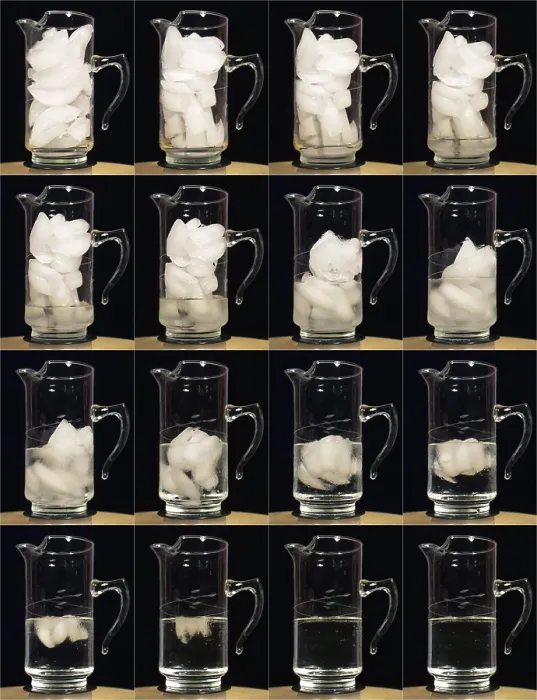 Framed Print : A pitcher of ice melts over 4 hours Framed Print : A pitcher of ice melts over 4 hours