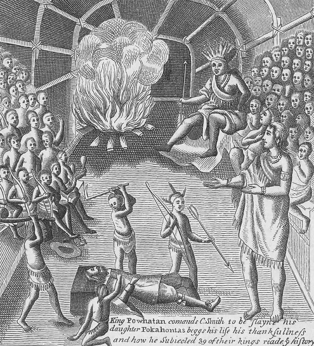 Framed Print : Pocahontas Pleading for Smith's Life