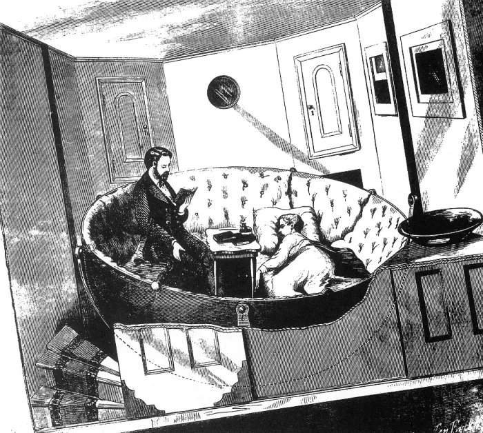 Framed Print : Prevention of Seasickness, 1870