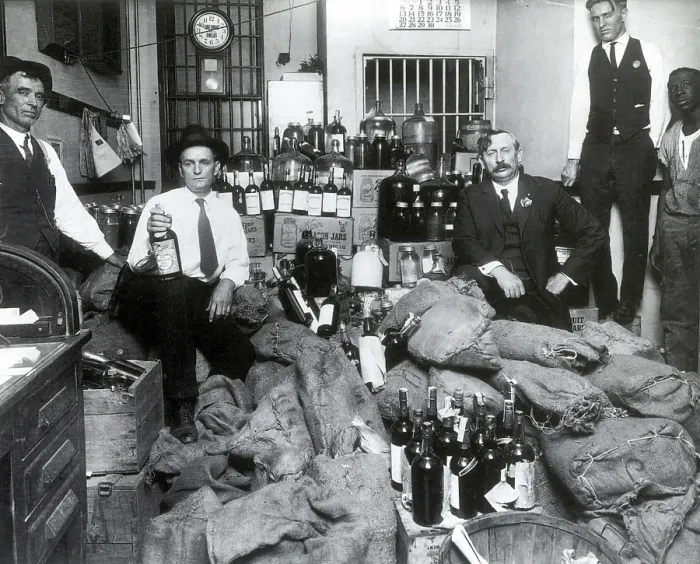 Framed Print : Prohibition, Texas Bootlegger Booty, 1920s