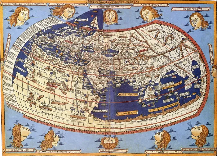 Framed Print : Ptolemy's World Map 2nd Century Ancient Roman Egyptian, Historical Framed Print : Ptolemy's World Map 2nd Century Ancient Roman Egyptian, Historical