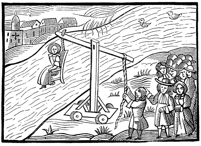 Framed Print : Public Humiliation, Ducking Stool