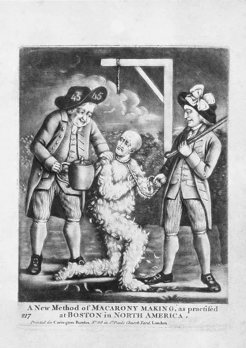 Framed Print : Public Humiliation, Tarring and Feathering, 1774 Framed Print : Public Humiliation, Tarring and Feathering, 1774