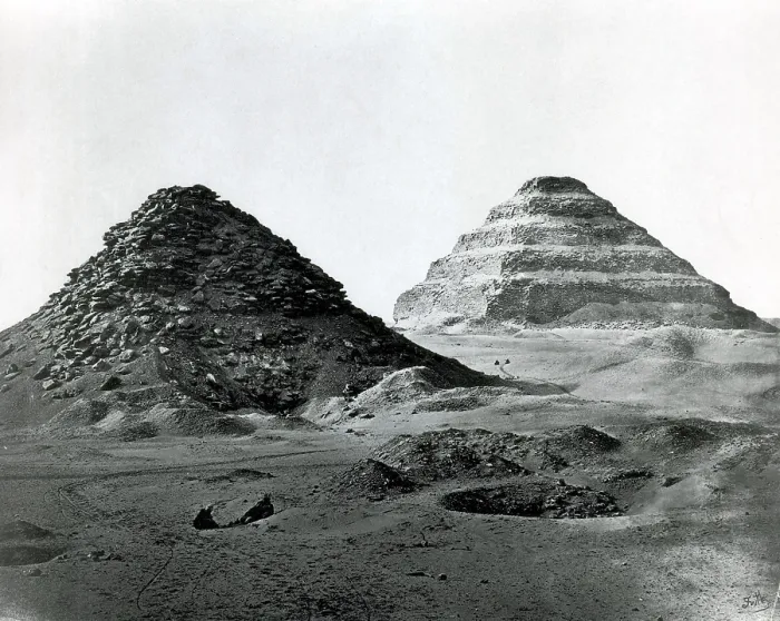 Framed Print : Pyramid of Djoser, 1857 Framed Print : Pyramid of Djoser, 1857