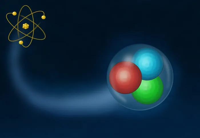 Framed Print : Quarks, Illustration Framed Print : Quarks, Illustration
