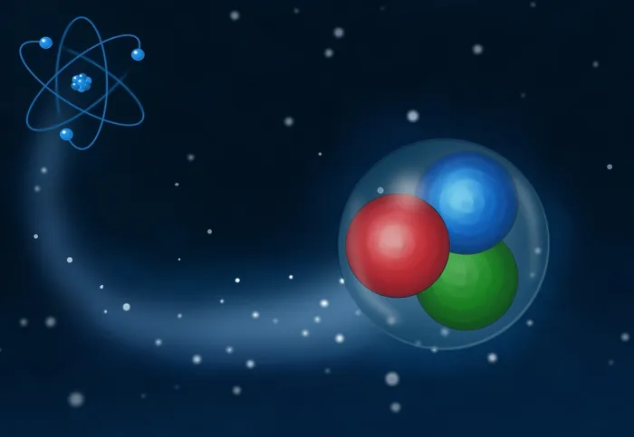Framed Print : Quarks, Illustration