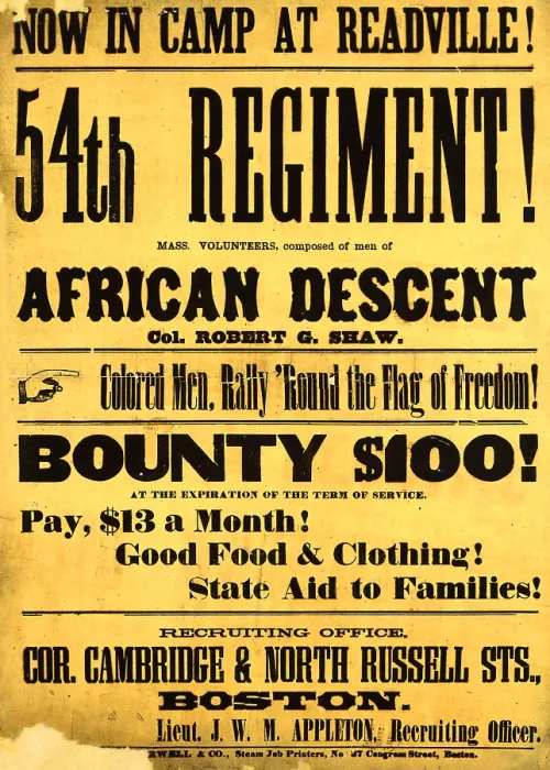 Framed Print : Recruiting Poster for Black Men, American Civil War, 1863 Framed Print : Recruiting Poster for Black Men, American Civil War, 1863