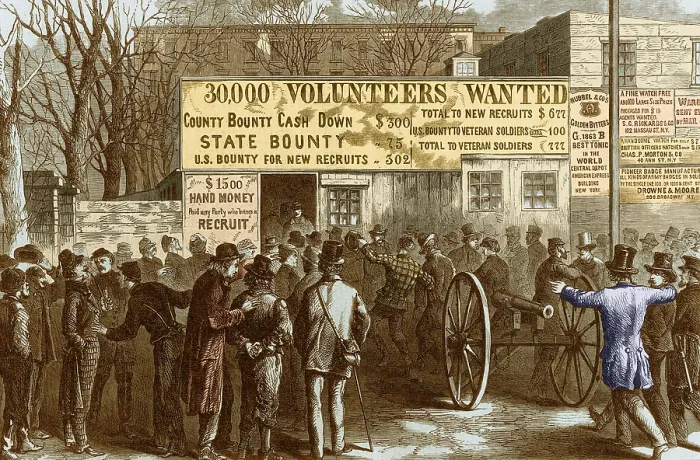 Framed Print : Recruitment Station New York City, 1861 Framed Print : Recruitment Station New York City, 1861