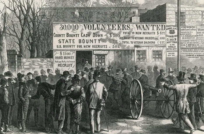 Framed Print : Recruitment Station New York City, 1861 Framed Print : Recruitment Station New York City, 1861