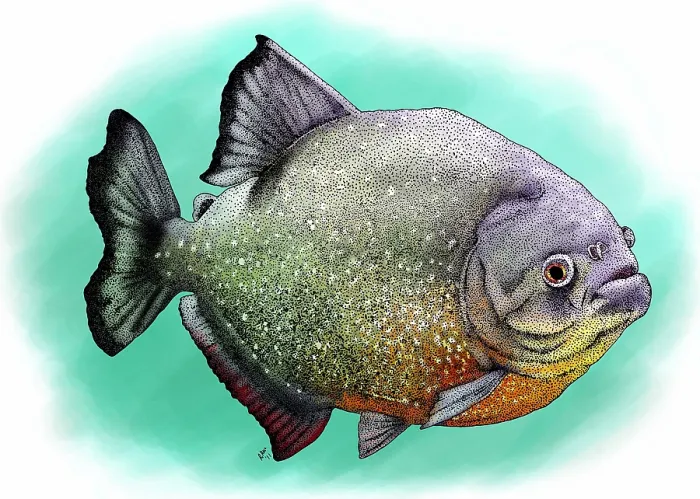 Framed Print : Red breasted piranha Framed Print : Red breasted piranha