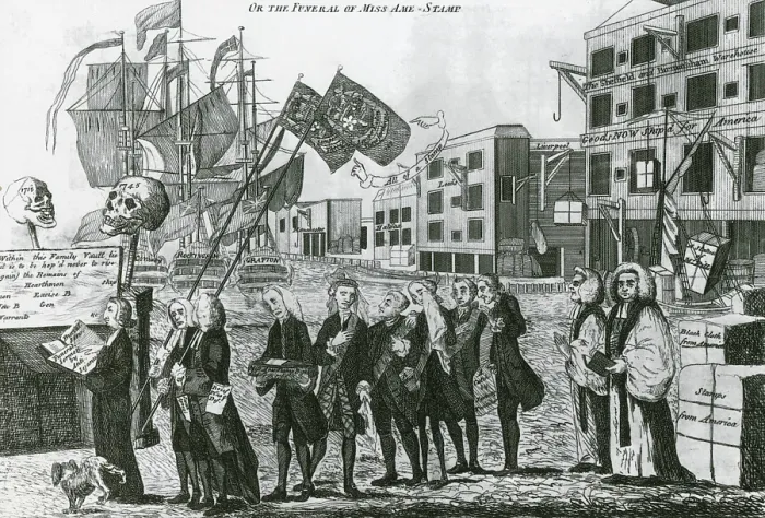 Framed Print : Repeal of the Stamp Act, 1766