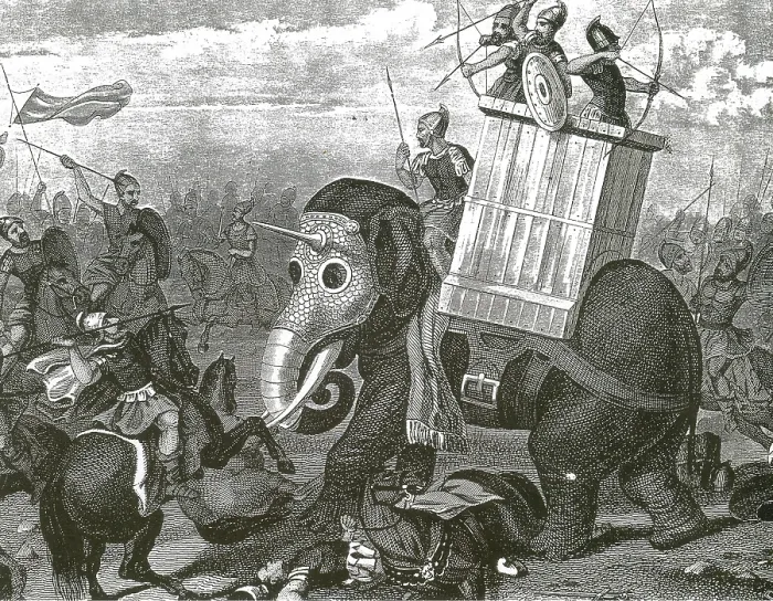 Framed Print : Riding War Elephant Framed Print : Riding War Elephant